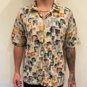 Zara button down T-shirt